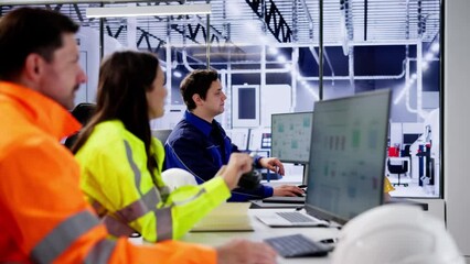 Aufkleber - Industrial Data Automation System On Computer