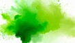 png abstract smoke green colors bang splash on backgrownd ink blot