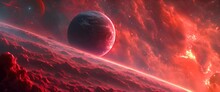 Orbiting Planets Illuminated By A Red Supergiant