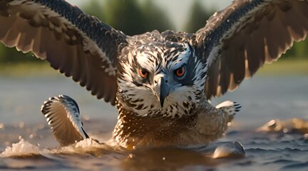 Wall Mural - hawk in flight