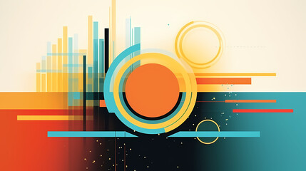 Wall Mural - Technology abstract graphic poster web page PPT background, abstract background