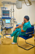 © Alexander Lupin - the anesthesiologist monitors the screens during the operation