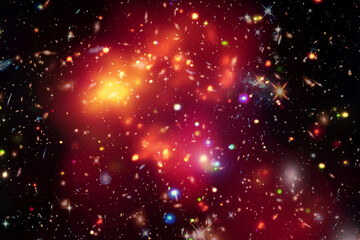 Wall Mural - amazing galaxy view and stars. the elements of this image furnished by nasa.