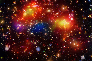 Wall Mural - beautiful galaxy. nebulae and stars. the elements of this image furnished by nasa.
