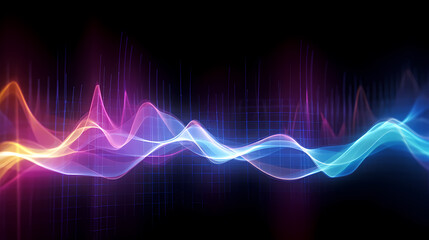 Fototapete - Technology abstract graphic poster web page PPT background, technology background
