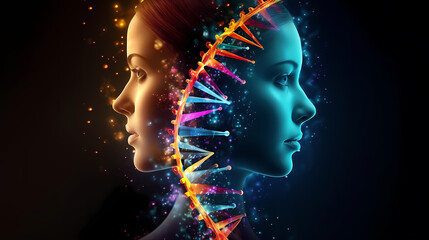 Fototapete - Technology abstract graphic poster web page PPT background, technology background