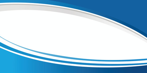 Wall Mural - abstract blue banner with dynamic curves. vector illustration