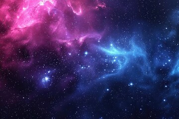 Wall Mural - space-themed background with stars and galaxies for cosmic posts