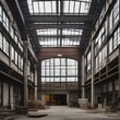 An abandoned industrial warehouse reclaimed as an art gallery space2