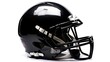 helmets football a black football helmet with a white background.