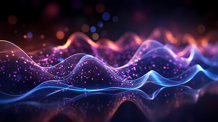 Wall Mural - Technology abstract graphic poster web page PPT background, technology background