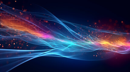 Wall Mural - Technology abstract graphic poster web page PPT background, technology background