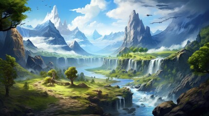 
Fantasy Landscape Game Art