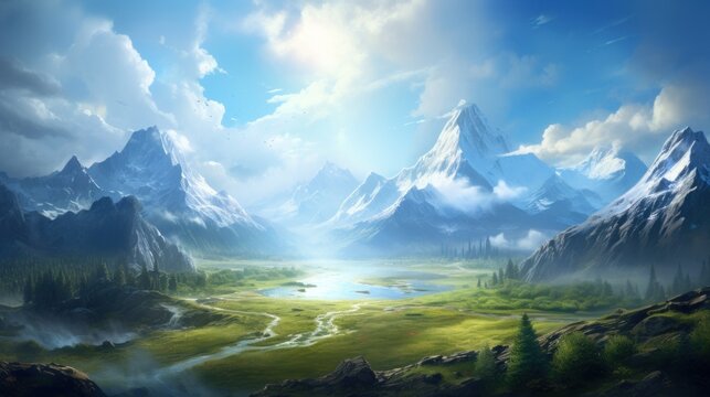
Fantasy Landscape Game Art