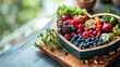 Nutritional food for heart health wellness by cholesterol diet and healthy nutrition eating with clean fruits and vegetables in heart dish by nutritionist 