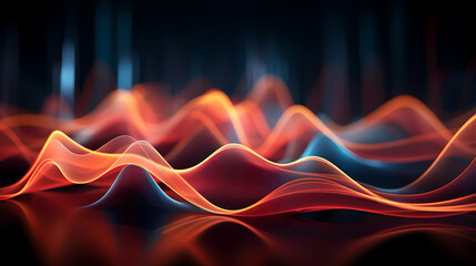 Wall Mural - Technology abstract graphic poster web page PPT background, technology background