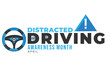 Distracted Driving Awareness Month. background, banner, card, poster, template. Vector illustration.