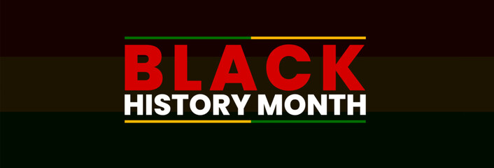 Wall Mural - Black history month. African American History. Black history month celebration background design. Vector illustration