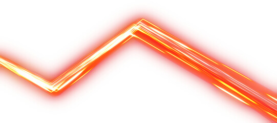 Canvas Print - Glowing Neon lines form a track