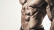 Ripped abs on a man, reflecting hard work in fitness training.