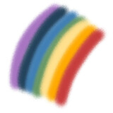Fototapeta Tęcza - rainbow colored plasticine