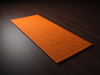 Sticker - Tranquil Yoga Mat Mockup for Wellness and Fitness - AI Generated