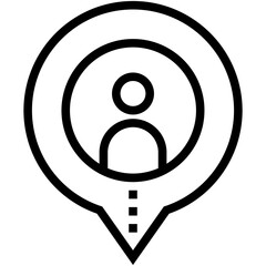 Poster - User Location Vector Icon