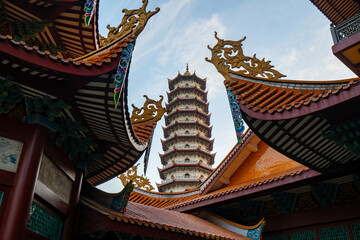 Wall Mural - The palaces and pagodas in the temple, Xichan Temple in Fuzhou, China