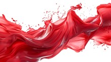 Liquid Red Splash Color Design Stroke. Gradient Colorful Abstract Background