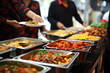 Buffet catering food served at a party
