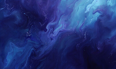 Wall Mural - paint navy blue color grunge trendy holographic texture, generative ai