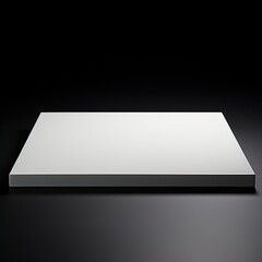 Sticker - White table on dark background