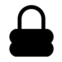 Wall Mural - Simple padlock icon