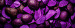 Purple sweet potato has a lot of texture. Selective focus.