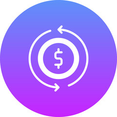 Canvas Print - Money Flow Icon