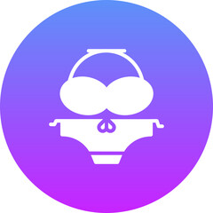 Sticker - Women Swimsuit Icon