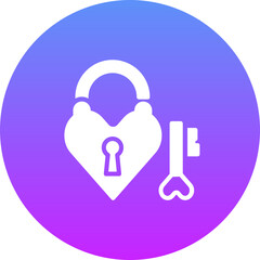 Sticker - Wedding Padlock Icon