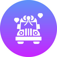 Sticker - Wedding Car Icon