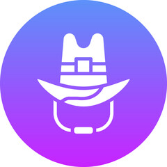 Sticker - Cowboy Hat Icon