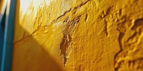 Poster - A close up view of a wall with a clock. Perfect for illustrating the concept of time management or punctuality