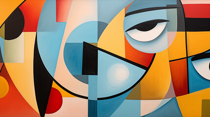 Poster - Abstract Cubist Fusion