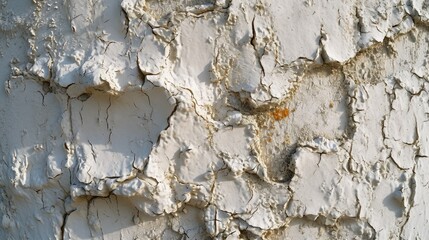 Poster - Close-up shot of peeling paint on a wall. Ideal for backgrounds or texture overlays