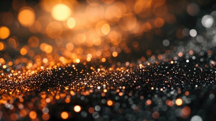 Poster - Close up of a blurry background filled with vibrant lights. Can be used to add a dreamy or festive atmosphere to designs
