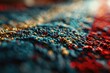 A close-up view of a vibrant piece of cloth in red, blue, and yellow. This versatile image can be used for various creative projects