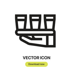 Aufkleber - Catering icon vector. Linear-style sign for mobile concept and web design. Catering symbol illustration. Pixel vector graphics - Vector.	