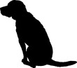 Harrier Dog silhouette breeds dog breeds dog monogram logo dog face vector