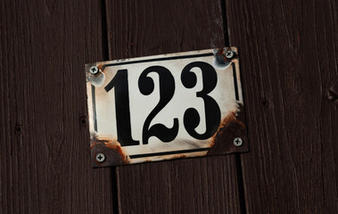 Poster - Hausnummer 123