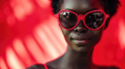 Wall Mural - Young african american woman wearing business jacket and glasses approving doing positive gesture with hand, thumbs up smiling and happy for success. winner gesture.