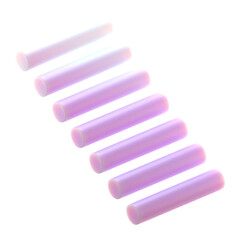 Fototapete -  3d gradient geometric abstract cylinder ladder for your design on an isolated background. 3d rendering icon.