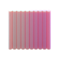 Fototapete -  3d gradient geometric abstract pattern rectangle shape for your design on an isolated background. 3d rendering icon.